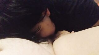 POV Lesbian lover eats and fingers bbw