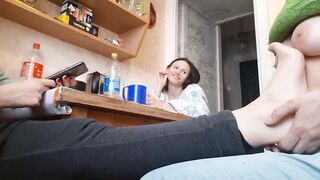 Игра правда или действие превратилась в траходром на кухне - lesbian_illusion