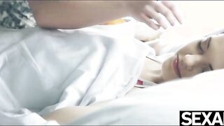 Cute lesbians start their day with some passionate pussy eating