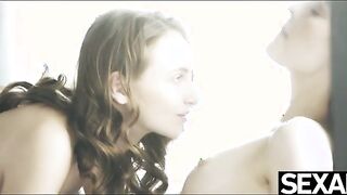 Cute lesbians start their day with some passionate pussy eating