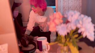 POV Пробрался в дом к шумной соседке анимешнице и жестко наказал её/He snuck into his noisy anime neighbor's house and harshly punished her