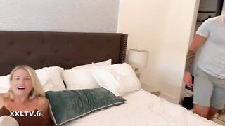 The grand opening of the room in the villa