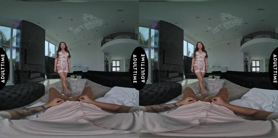 UP CLOSE VR - POV Stacked Cock Hungry Babe Nicole Doshi Titty Fucks You Then Wildly Rides You