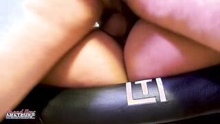 Curvy Tattooed Brunette Kylie Hot Blowjob And Milky Session!