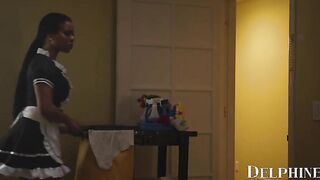 Delphine Films- Sexy Maid Kira Noir Knows How To Please Her Customers