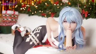Merry Christmas with creampie for sweet Ganyu Sia Siberia