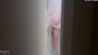 Sexy Roommate Caught Me Spying in Shower and Begs for Rough Fuck to Keep Secret - BabyBeer