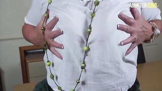 Mature Granny Fingers Herself to an Intense Orgasm Full Scene