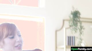 Curious Redhead Lauren Phillips Introduces Her Sister's Partner to an Open Family Experience!