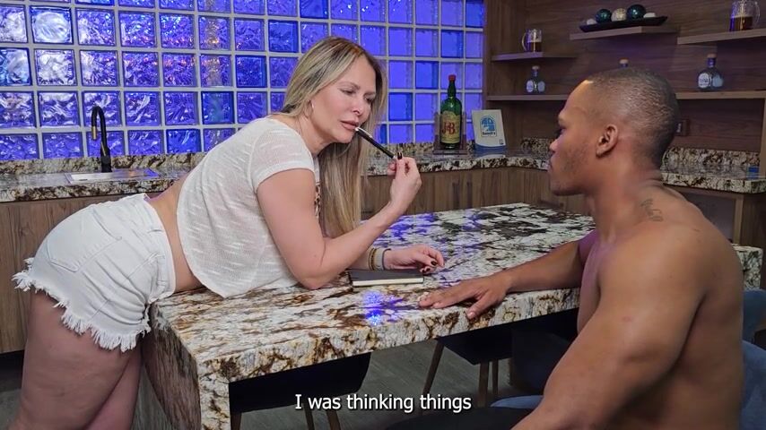 Steamy Encounter: Monique Fuentes and Brandon Cruz in a Passionate Role Play with a Plumber