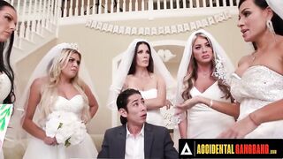 Unexpected Wedding Fun: 5 Stunning Brides in a Playful Competition for Their Big Day!