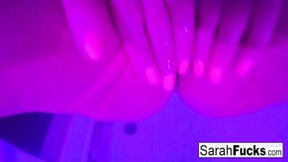 Sensational Shower Solo: Inked Milf's Artistic Wet Play!
