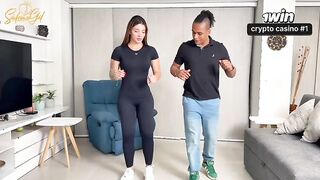 Step-Son’s Wild Dream: Salsa Lessons Turn Into a Steamy Encounter with His Hot Mom and Teacher - MILF, Threesome, Big Tits.