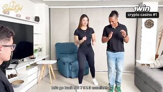 Step-Son’s Wild Dream: Salsa Lessons Turn Into a Steamy Encounter with His Hot Mom and Teacher - MILF, Threesome, Big Tits.