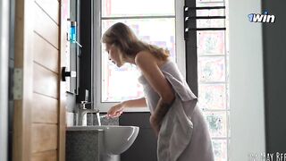 Steamy Morning Moments: A Real Couple's Shower Adventure!