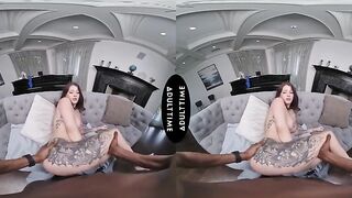 Experience Maddy May in Stunning VR: Captivating Lingerie and Intense POV Action!
