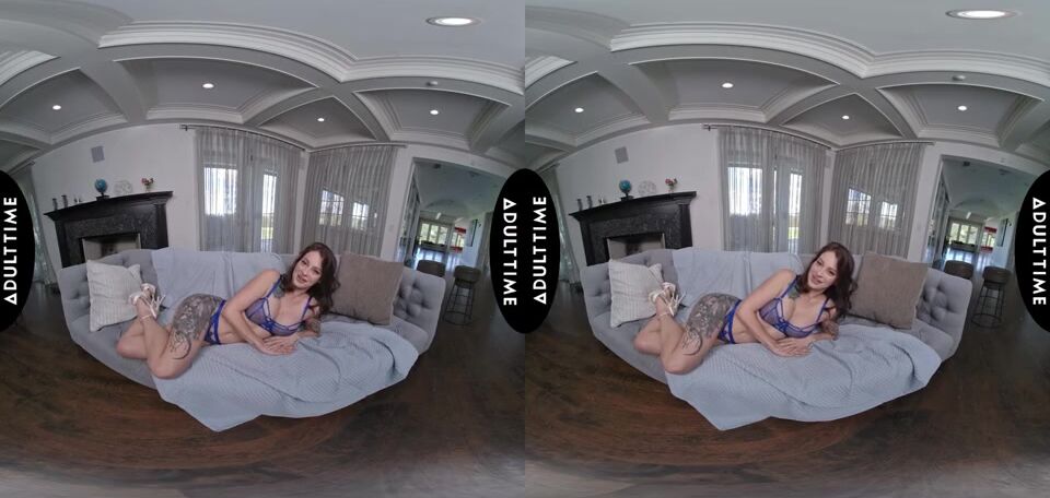 Experience Maddy May in Stunning VR: Captivating Lingerie and Intense POV Action!