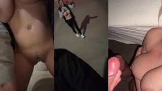 Late Night Adventures: Steamy Public Encounters and Risqué Teasing with Mya Lane and Friends