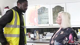 Muscular Worker Captivates Stunning Blonde in a Steamy Encounter