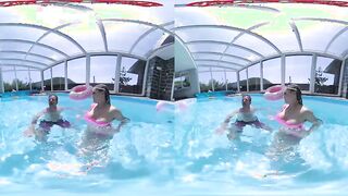 Summer Pool Party: An Unforgettable Virtual Reality Experience with Stunning Babes!