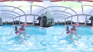 Summer Pool Party: An Unforgettable Virtual Reality Experience with Stunning Babes!