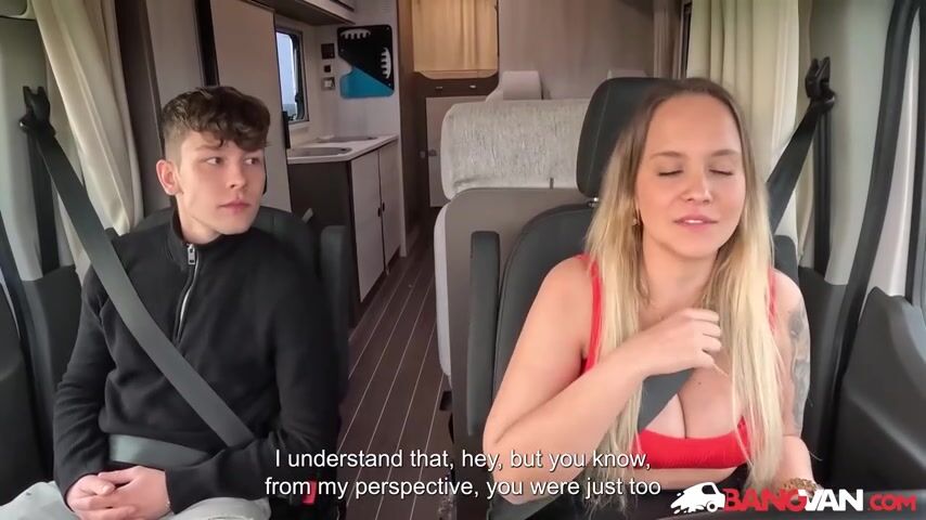 Busty Van Driver Jennifer Mendez Gives a Mysterious Stranger a Wild Ride in Her Camper Van!