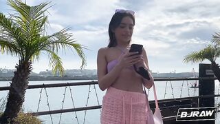 BJRAW Painting Aria Valencia's pretty face with cum
