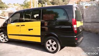 Brunette Beauty Offers a Wild Ride to Taxi Driver - Unforgettable Encounter!