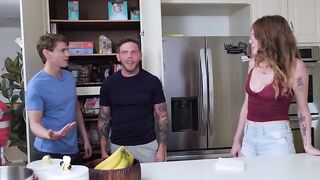 Horny Roommate Convinces Me to Fuck My Best Friend's Ass - Bi MMF - Steve Rickz, Sage Roux, Lucy Foxx
