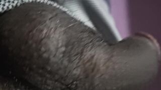 Intense Solo Session: Guy in Sweatpants Reaches a Powerful Climax