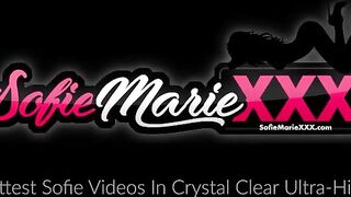 Sofie Marie's Alluring Red Lingerie Tease: A Captivating Photoshoot Experience