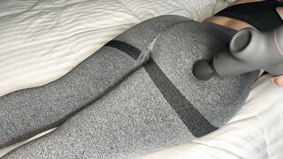 Penelope Plush's Sensual Yoga Pants Massage: A Curvy Delight