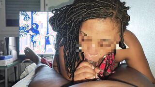 Halloween Treat: Ebony Stepsister's Unforgettable Oral Adventure