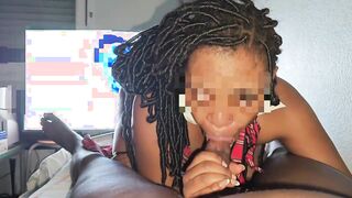 Halloween Treat: Ebony Stepsister's Unforgettable Oral Adventure