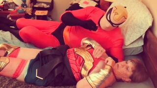 Epic Showdown: Mr. Incredible Meets Wonder Woman in a Mature Adventure