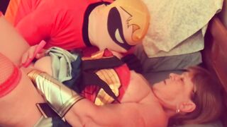 Epic Showdown: Mr. Incredible Meets Wonder Woman in a Mature Adventure