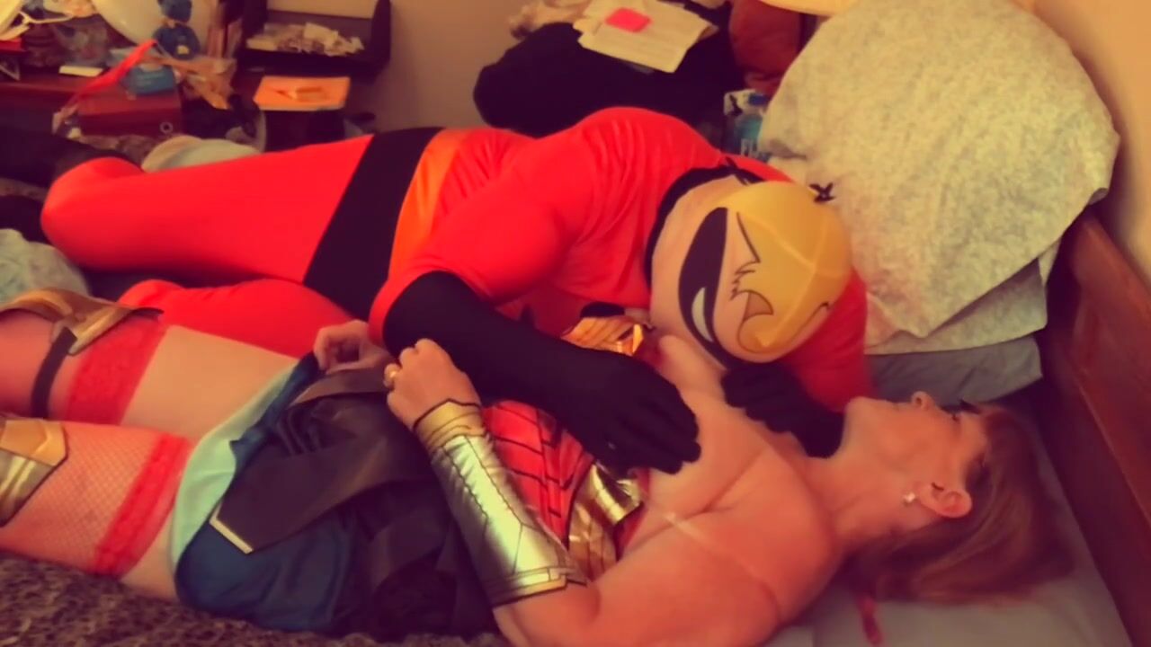 Epic Showdown: Mr. Incredible Meets Wonder Woman in a Mature Adventure