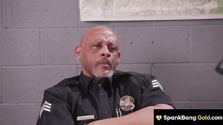 Unexpected Encounter: Officer's Wild Night with the Entire Squad