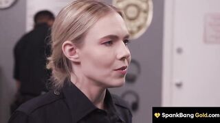 Unexpected Encounter: Officer's Wild Night with the Entire Squad