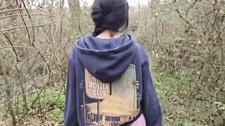 Curious Neighbor Takes Adventure in the Woods: A Wild Outdoor Encounter!
