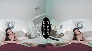 Intense VR Experience: Jade Kimiko's Thrilling POV Encounter with a Massive Surprise!