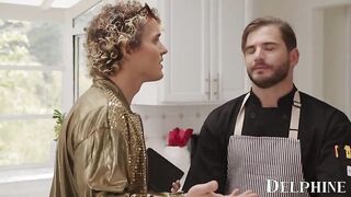 April Olsen's Playful Cooking Show Takes an Unexpected Turn into a Steamy Threesome!