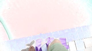 Unexpected Pool Encounter with My Step Brother: A Steamy POV Adventure