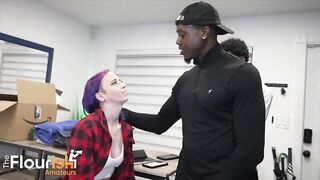 Norah Nova's Tempting Encounter: A Debt Paid in Passionate Interracial Action!