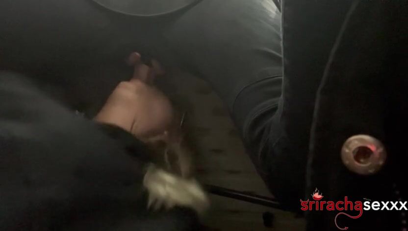 Stealthy Under-Table Encounter at Work: A Risky Public Adventure!