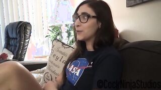 Nerdy Stepsister's Wild Adventure with Stepbrother Before Space Camp - Cock Ninja Studios - Starring Addy Shepherd