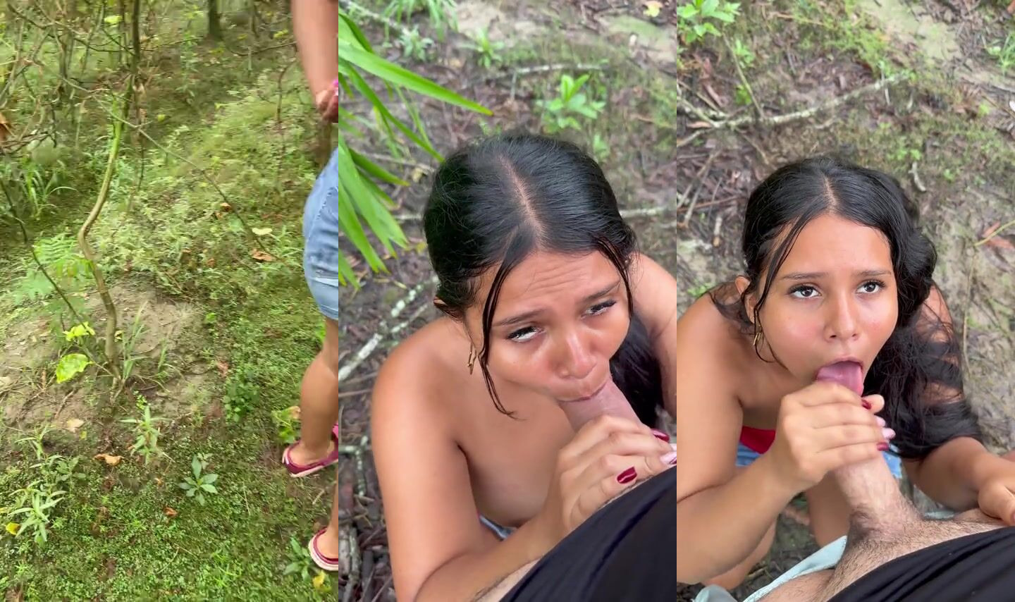 Emy Agudelo gets intimate in the fields with her husband's boss in a public encounter.