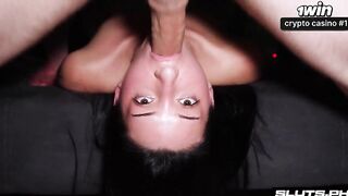Sam Garro's Intense Blowjob Experience: Rough Sex and Cumshot Action