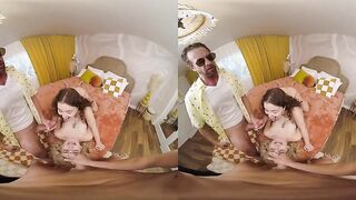 Anna Claire Clouds and Laney Grey's Thrilling VR Threesome Experience