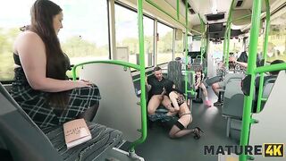 Vitoria Vonteese's Hot Public Sex in a Bus with a Big Cock - Mature Hardcore Action
